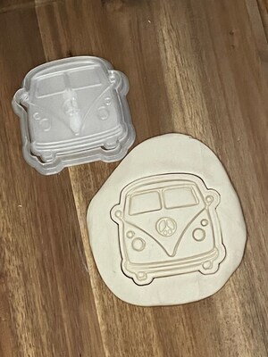 Peace Love Cookie Cutters | 3D Printed Cookie Cutter | Cookie Stamp | VW Van | Cookie Embosser | 70s Cookie Cutter | Hippie | Groovy | 60s - image6